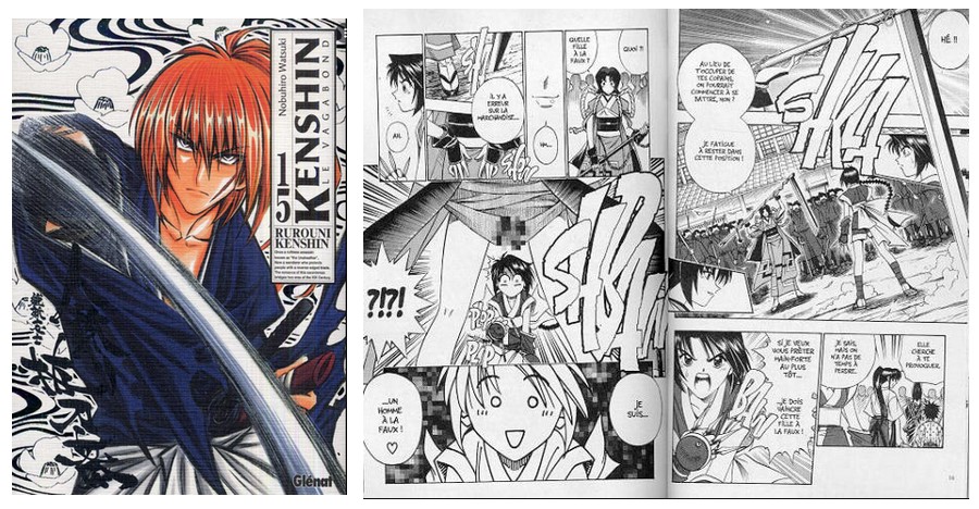 couverture et planches de Kenshin le vagabond